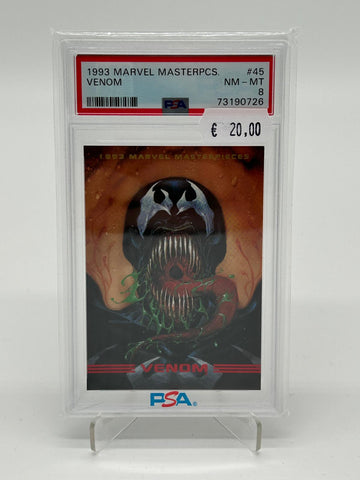 1993 Marvel Masterpieces Venom #45 PSA 8