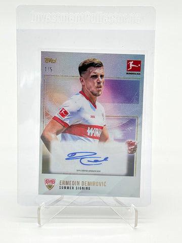 2023-24 Topps Bundesliga Summer Signings Ermedin Demirovic Auto /5