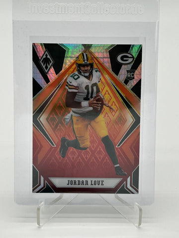 2020 Panini Phoenix Football Jordan Love Fire Burst