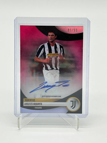 2023-24 Topps Juventus Team Set Vincenzo Iaquinta Auto /99