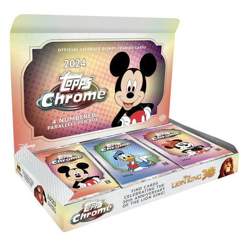 1x EINZELPACK: Topps Chrome Disney 2024 Hobby Box - Livebreak by Fratellicards