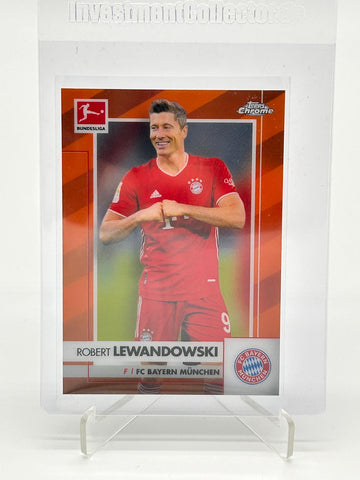 2020-21 Topps Chrome Bundesliga Robert Lewandowski /25 Orange