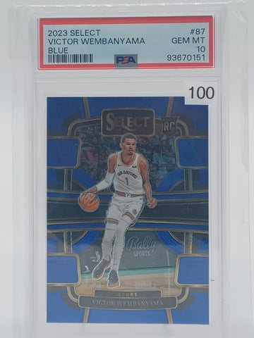 2023 Panini Select - Victor Wembanyama RC PSA10