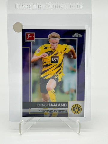 2020-21 Topps Chrome Bundesliga Erling Haaland /299 Purple