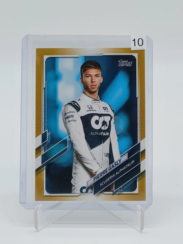 2021 Topps Formula One Pierre Gasly Gold #13 /50