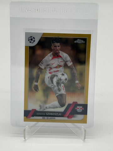 2022-23 Topps Chrome UEFA Dominik Szoboszlai Gold /50