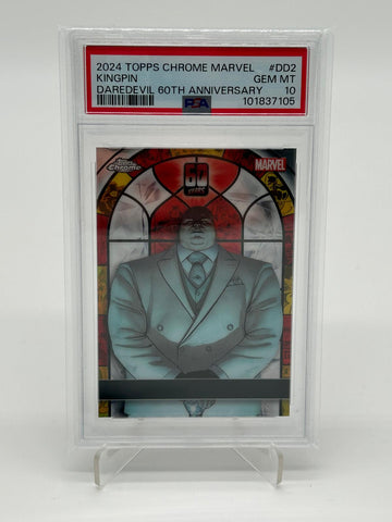 2024 Topps Chrome Marvel Kingpin Daredevil 60TH Anniversary PSA 10