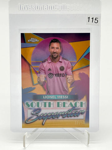 2024 Topps Chrome Mania Lionel Messi South Beach Superstar /50 #SB-9