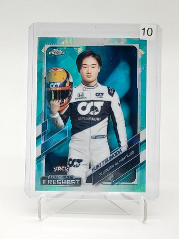 2022 Topps Chrome Formula Sapphire Yuki Tsunoda RC #173 /99