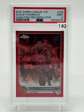 2022 Topps Chrome OTE Ausar Thompson Variation Red Refractor /10 #100 PSA 9