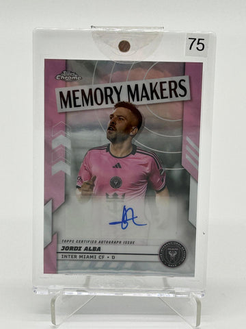 2024 Topps Chrome Mania Jordi Alba Memory Makers Auto MMA-JA