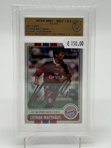 2023 Topps Lothar Matthäus On Card Auto Authentic GSG 8,5 Auto 9