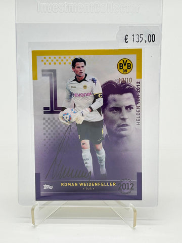 2023 Topps BVB Helden in Schwarzgelb Roman Weidenfeller Auto On Card /10