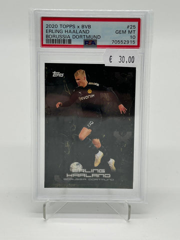 2020 Topps x BVB Erling Haaland PSA 10