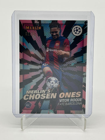 2023-24 Topps Merlin Chrome Vitor Roque Merlin Chosen Ones /10