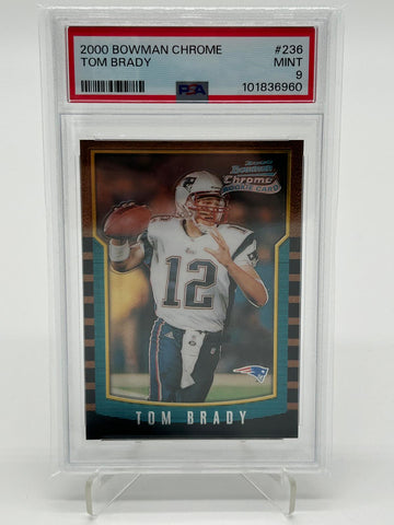 2000 Bowman Chrome Tom Brady RC PSA 9