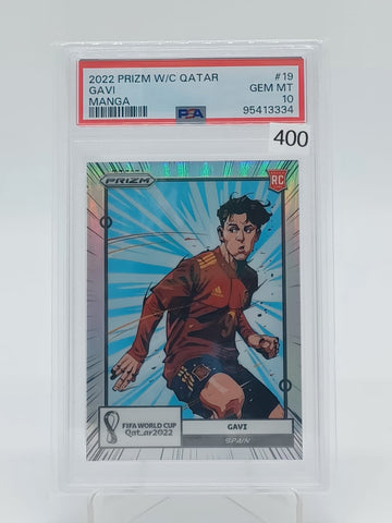 2022 Panini Prizm World Cup Qatar Gavi Manga PSA 10 #19