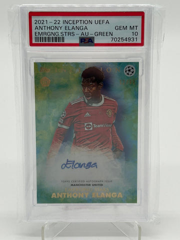 2021-22 Topps Inception Anthony Elanga RC Auto /99 PSA 10 POP 1