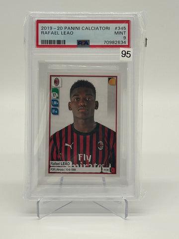 2019-20 Panini Calciatori Rafael Leao RC Sticker PSA9