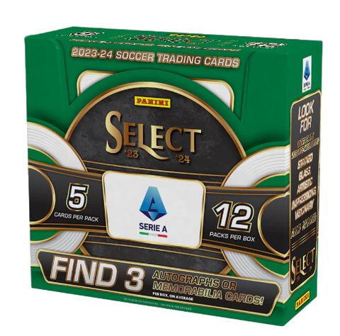 1x EINZELPACK - 2023-24 PANINI SELECT SERIE A Soccer Hobby Box - Livebreak by Fratelli Cards